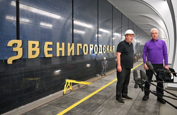 Осмотр строящейся станции «Звенигородская» Рублево-Архангельской линии Московского метрополитена