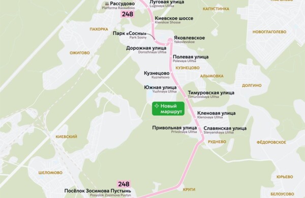 Страницу о маршрутах ТиНАО открыли на едином транспортном портале