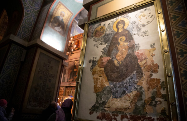 Фреска 1466 года вернулась в Софийский собор: новгородские реставраторы собрали образ из 500 фрагментов