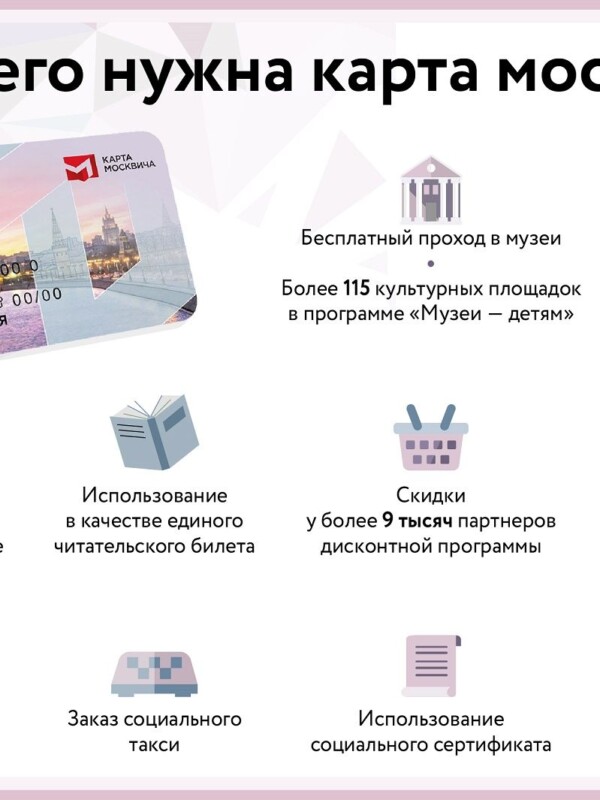 Карта москвича опережает по функционалу зарубежные аналоги